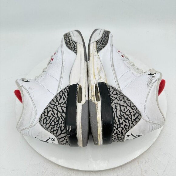 Nike Air Jordan 3 Retro Youth Size 6Y Women 7.5 DN3707-100 White Cement Shoes - Picture 6 of 11